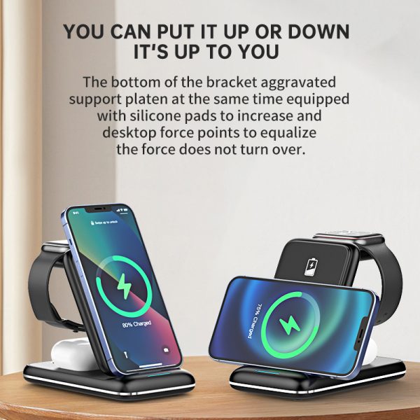 Foldable Wireless Desktop Charger K8 - Image 6