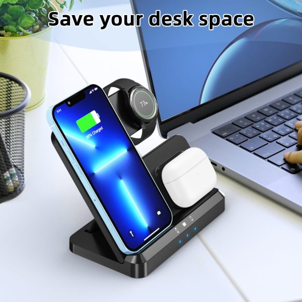 3 in 1 Foldable Wireless Charging Station S80A - Image 4