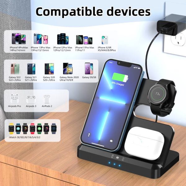 3 in 1 Foldable Wireless Charging Station S80A - Image 6