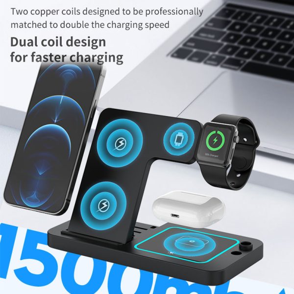 4 in 1 Wireless Charging Station Z80 - Image 4