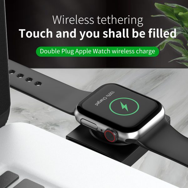 Magnetic Apple Watch Wireless Charger with TF/SD Card Reader S02 - Image 3