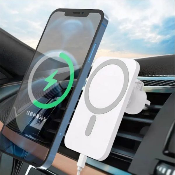 15W with 360° Rotation and Secure Mount Magnetic Car Wireless Charger X16