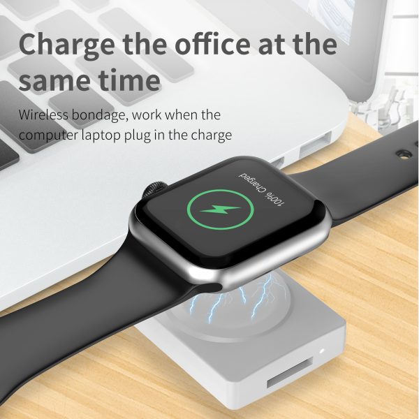 Magnetic Apple Watch Wireless Charger with TF/SD Card Reader S02 - Image 4