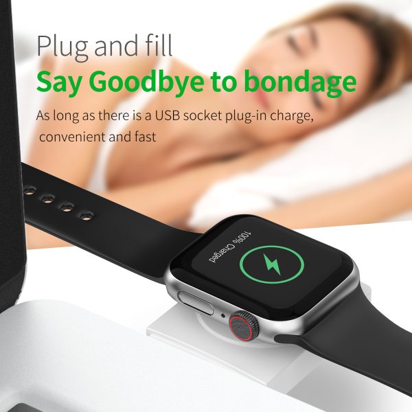 Magnetic Apple Watch Wireless Charger with TF/SD Card Reader S02 - Image 5