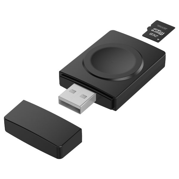 Magnetic Apple Watch Wireless Charger with TF/SD Card Reader S02 - Image 11