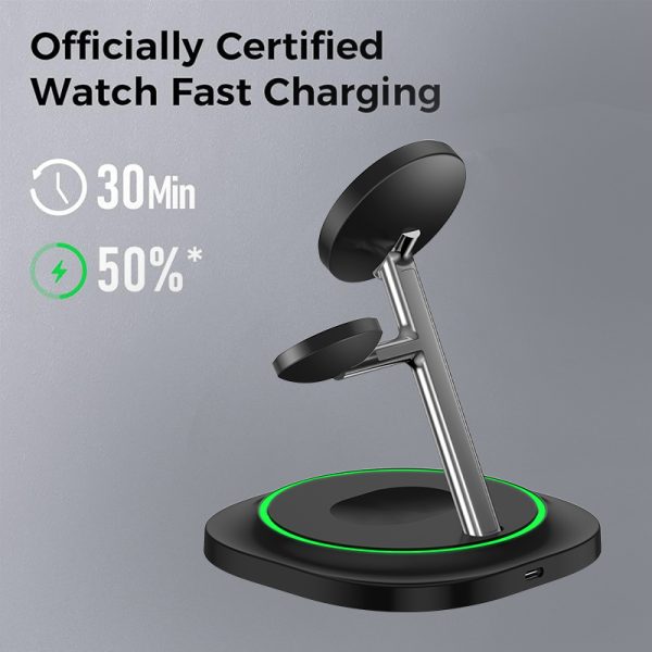 Magnetic 3-in-1 Fast Charging Station D11A - Image 8