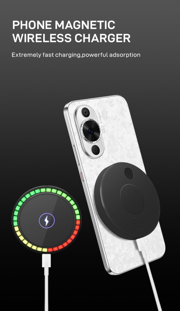 Magnetic Precision Wireless Charger with 360° Rotation MW200 - Image 2