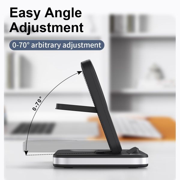 Magnetic Foldable 4-in-1 Wireless Charger with Ambient Light MW115A - Image 3