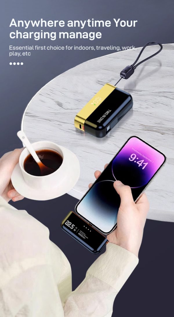 Magnetic 2-in-1 Detachable Wireless Charger with 10,000mAh MW213